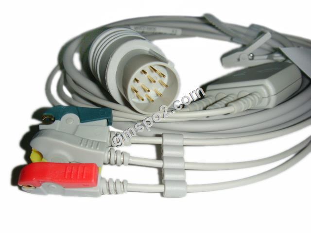 Nihon Kohden 11pin one piece cable with 3-lead leadwires.jpg