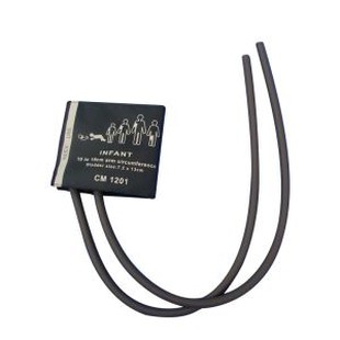 NIBP Cuff Dual Tí na Naíonán Monatóireacht a dhéanamh ar Brú Fola, Ciorclán Arm 10-19cm