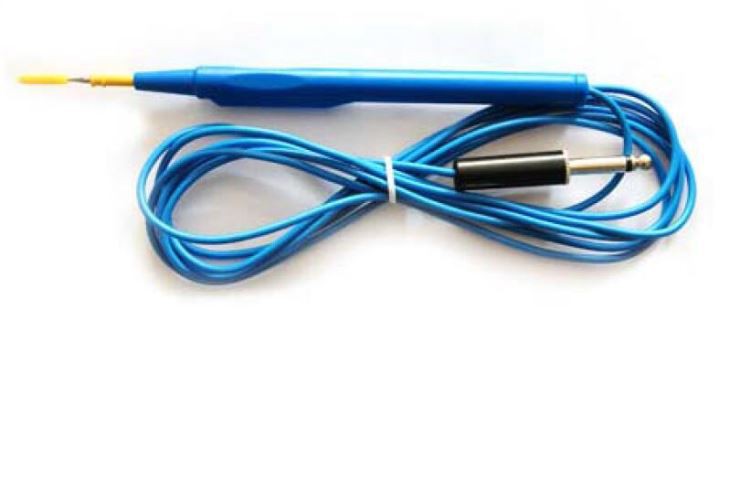 Pencil Electrosurgical Rialú Crúibe le 6.3 nascóir
