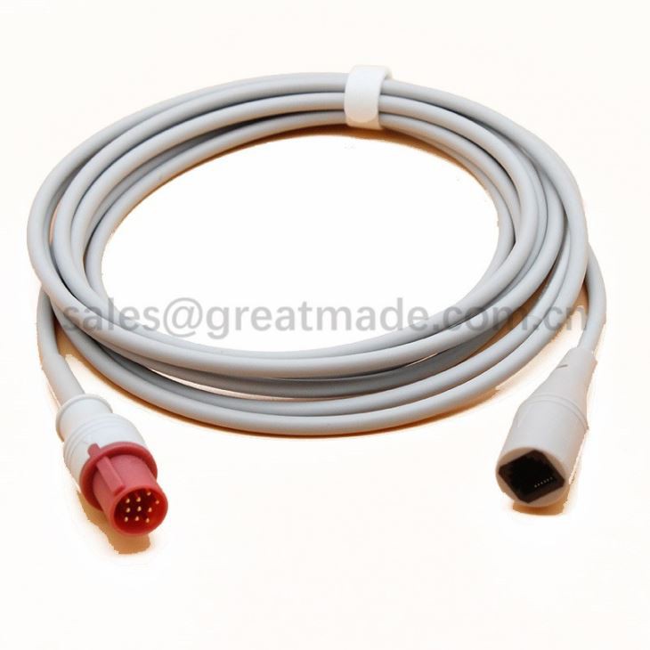 Cábla Adapter IBP Hellige Compatible-Appott, Round 10PIN> Appott-6PIN