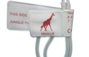 Neonate # 4 Cubhta Indiúscartha, 7.0-13cm Comhthuiscint Arm, White With Red, Dual Tube